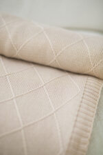 Pled ROMBY LaManta beżowy 130x160 cm - obrazek 4