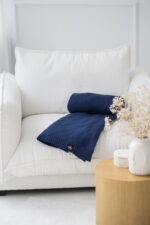 Pled ROMBY LaManta granatowy 130x160 cm