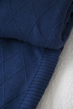 Pled ROMBY LaManta granatowy 130x160 cm - obrazek 4