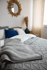 Pled ROMBY LaManta szary 130x160 cm - obrazek 6