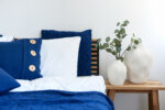 Poszewka Brytyjska Kwadratowa LaManta granatowa 50x50 cm - obrazek 5