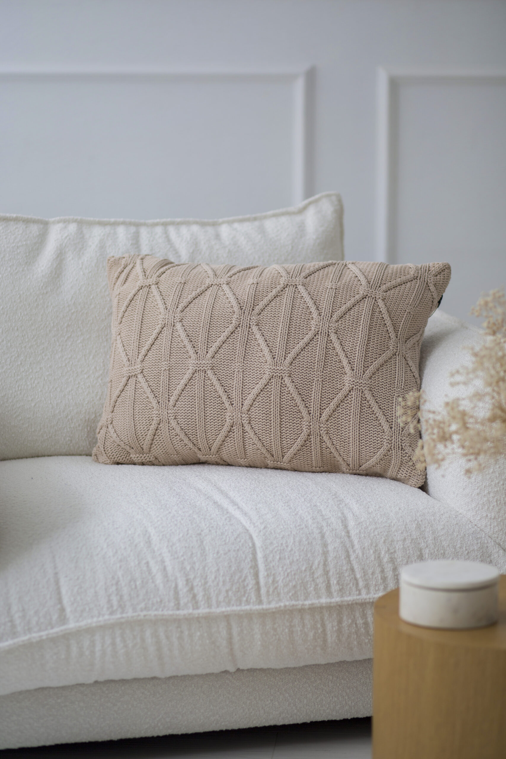 Poszewka Brytyjska Podłużna LaManta beżowa 40x60 cm