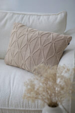 Poszewka Brytyjska Podłużna LaManta beżowa 40x60 cm - obrazek 3