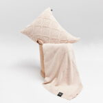 Poszewka Brytyjska Podłużna LaManta beżowa 40x60 cm - obrazek 4