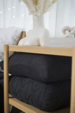 Poszewka Brytyjska Podłużna LaManta grafitowa 40x60 cm - obrazek 5