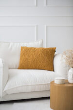 Poszewka Brytyjska Podłużna LaManta musztardowa 40x60 cm - obrazek 3