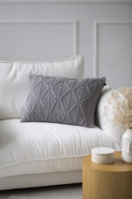 Poszewka Brytyjska Podłużna LaManta szara 40x60 cm