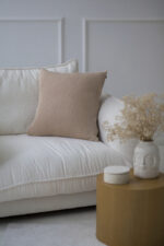 Poszewka Klasyczna Kwadratowa LaManta beżowa 50x50 cm