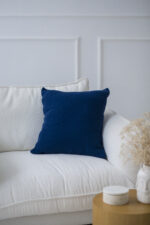 Poszewka Klasyczna Kwadratowa LaManta granatowa 50x50 cm