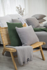 Poszewka Klasyczna Kwadratowa LaManta szara 50x50 cm - obrazek 3