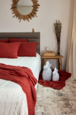 Poszewka Klasyczna  z przeszyciem LaManta ceglasta 40x60 cm - obrazek 4