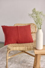 Poszewka Klasyczna  z przeszyciem LaManta ceglasta 40x60 cm