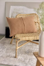 Poszewka Klasyczna  z przeszyciem LaManta karmelowa 40x60 cm