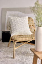 Poszewka WARKOCZ KWADRAT LaManta off white 50x50 cm