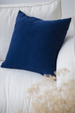 Poszewka ROMBY Kwadratowa LaManta granatowa 50x50 cm