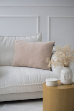 Poszewka ROMBY PODŁUŻNA LaManta beżowa 40x60 cm