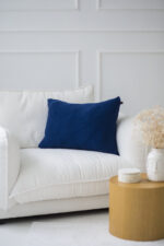 Poszewka ROMBY PODŁUŻNA LaManta granatowa 40x60 cm