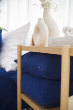 Poszewka ROMBY PODŁUŻNA LaManta granatowa 40x60 cm - obrazek 4