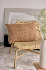 Poszewka WARKOCZ PODŁUŻNA LaManta karmelowa 40x60 cm