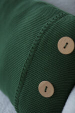 Poszewka Klasyczna  z guzikami LaManta zielona 40x60 cm - obrazek 3