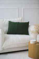 Poszewka Klasyczna  z przeszyciem LaManta zielona 40x60 cm