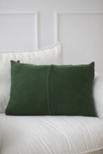 Poszewka Klasyczna  z przeszyciem LaManta zielona 40x60 cm - obrazek 3