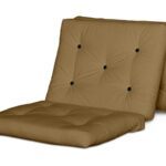 Futon KOSTKA składany i kompaktowy, camel, 90x200, OD RĘKI