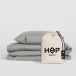 Pościel bawełniana PURE, HOP DESIGN - ciemna szara