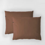 Poszewki na poduszki bawełniane PURE, HOP DESIGN (2 szt.) - rdzawy brąz