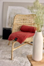 Pled Ozdobny LaManta Ceglasty 130x160 cm