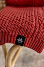 Pled Ozdobny LaManta Ceglasty 130x160 cm - obrazek 3