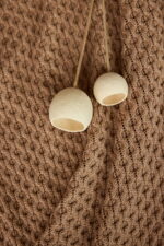 Pled Ozdobny LaManta Karmelowy 130x160 cm - obrazek 6