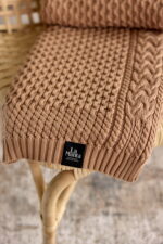 Pled Ozdobny LaManta Karmelowy 130x160 cm - obrazek 3