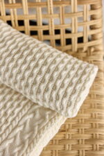 Pled Ozdobny LaManta off white 130x160 cm - obrazek 4