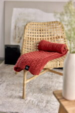 Pled Warkocz LaManta ceglasty 130x160 cm