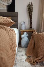 Pled Warkocz LaManta karmelowy 130x160 cm - obrazek 5