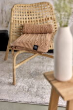 Pled Warkocz LaManta karmelowy 130x160 cm