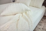 Pled Warkocz LaManta off white 130x160 cm - obrazek 5