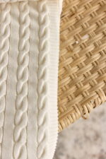 Pled Warkocz LaManta off white 130x160 cm - obrazek 4