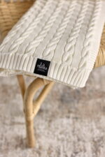 Pled Warkocz LaManta off white 130x160 cm - obrazek 3