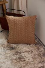 Poszewka WARKOCZ KWADRAT LaManta karmelowa 50x50 cm - obrazek 3