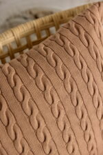 Poszewka WARKOCZ KWADRAT LaManta karmelowa 50x50 cm - obrazek 5