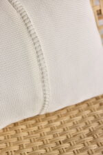 Poszewka Klasyczna  z przeszyciem LaManta off white 40x60 cm - obrazek 3