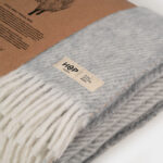 Koc wełniany ALPAK (szary prążek) HopDesign - obrazek 3