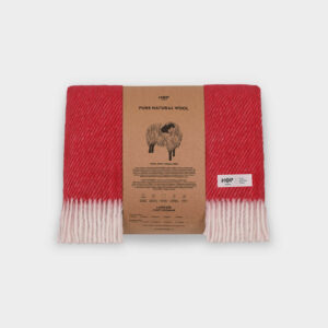 alpak burgund koc wełniany ciepły