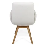 Krzesło z podłokietnikami JONATHAN ARMCHAIR z drewnianymi nogami - obrazek 3