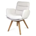Krzesło z podłokietnikami JONATHAN ARMCHAIR z drewnianymi nogami