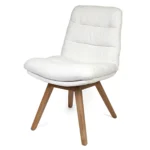 Krzesło JONATHAN z drewnianymi nogami