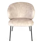 Krzesło STELLA CLUB z metalowymi nogami - obrazek 2