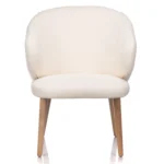 Krzesło STELLA CLUB z drewnianymi nogami - obrazek 2